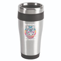 Support Day Ing Advocate Alcohol Enthusiast Cat Gift 16oz Travel Tumbler