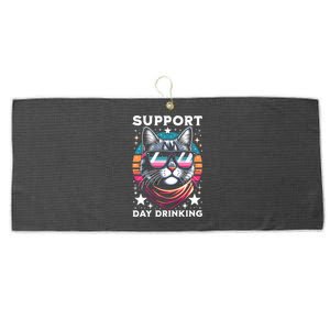 Support Day Ing Advocate Alcohol Enthusiast Cat Gift Large Microfiber Waffle Golf Towel