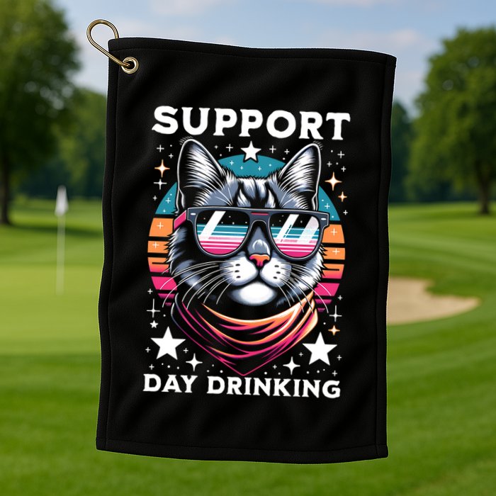 Support Day Ing Advocate Alcohol Enthusiast Cat Gift Golf Towel
