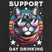 Support Day Ing Advocate Alcohol Enthusiast Cat Gift Golf Towel