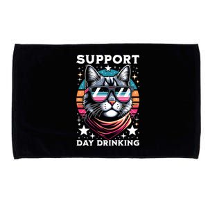 Support Day Ing Advocate Alcohol Enthusiast Cat Gift Microfiber Hand Towel