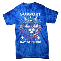 Support Day Ing Advocate Alcohol Enthusiast Cat Gift Tie-Dye T-Shirt