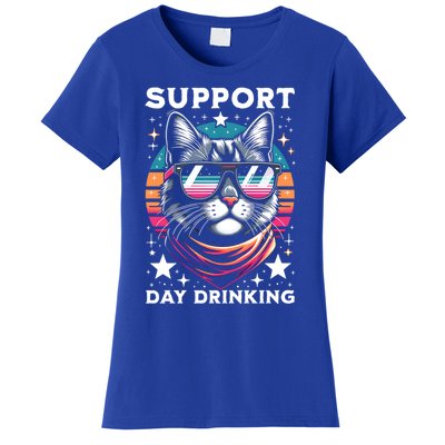 Support Day Ing Advocate Alcohol Enthusiast Cat Gift Women's T-Shirt