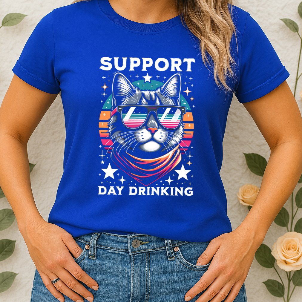 Support Day Ing Advocate Alcohol Enthusiast Cat Gift Womens T-Shirt