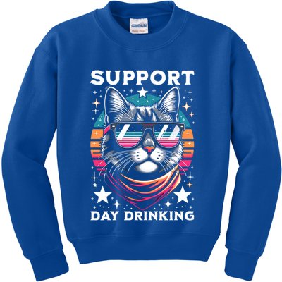 Support Day Ing Advocate Alcohol Enthusiast Cat Gift Kids Sweatshirt