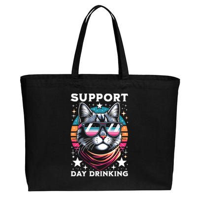 Support Day Ing Advocate Alcohol Enthusiast Cat Gift Cotton Canvas Jumbo Tote