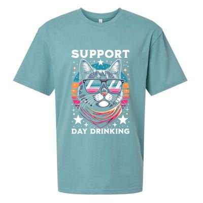 Support Day Ing Advocate Alcohol Enthusiast Cat Gift Sueded Cloud Jersey T-Shirt