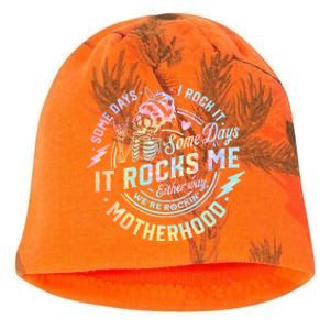 Some Days I Rock It Some Days It Rocks Me Tie Dye Skull Mom Gift Kati - Camo Knit Beanie