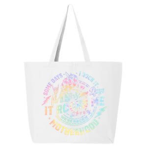 Some Days I Rock It Some Days It Rocks Me Tie Dye Skull Mom Gift 25L Jumbo Tote