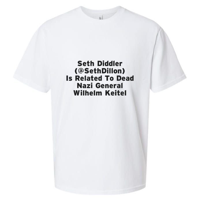 Seth Diddler Is Related To Dead Nazi General Wilhelm Keitel Sueded Cloud Jersey T-Shirt