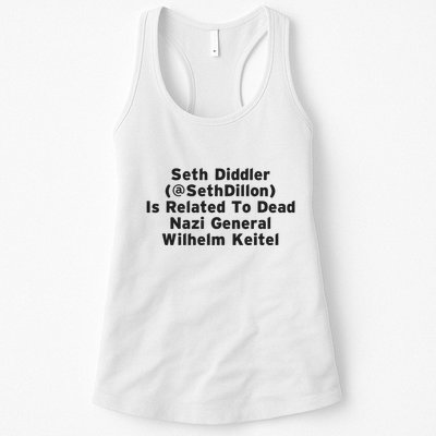 Seth Diddler Is Related To Dead Nazi General Wilhelm Keitel Womens Tank Top