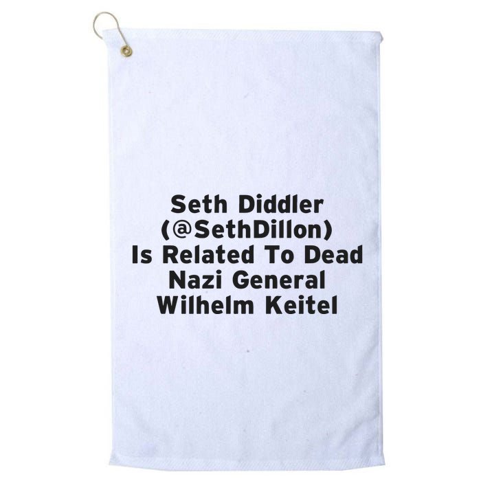 Seth Diddler Is Related To Dead Nazi General Wilhelm Keitel Golf Towel