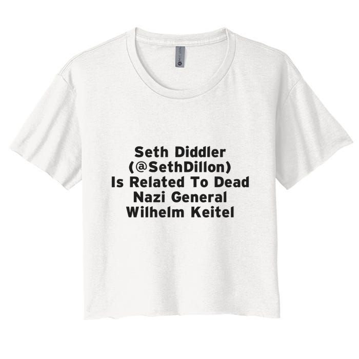 Seth Diddler Is Related To Dead Nazi General Wilhelm Keitel Crop Top