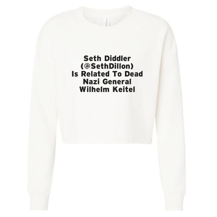 Seth Diddler Is Related To Dead Nazi General Wilhelm Keitel Cropped Pullover Crew