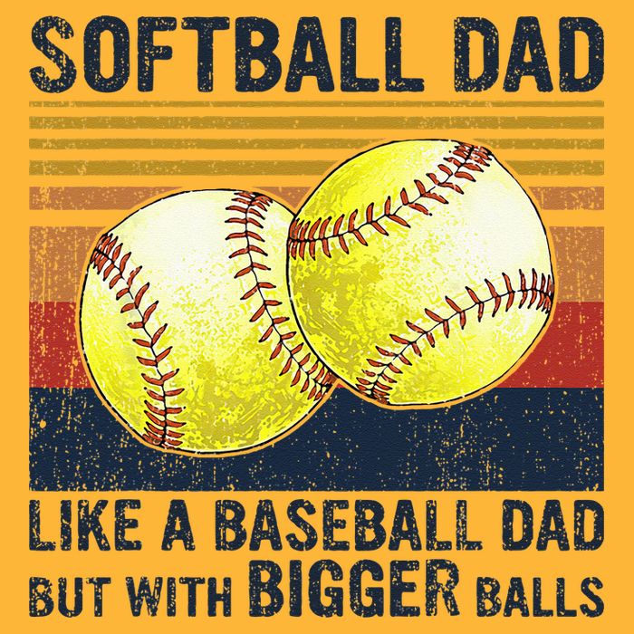 Softball Dad Just Like A Baseball Dad But With Bigger Balls Pom Pom 12in Knit Beanie