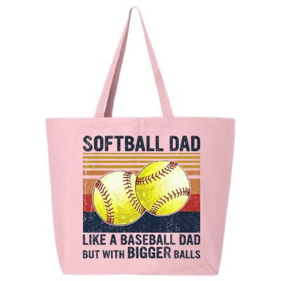 Softball Dad Just Like A Baseball Dad But With Bigger Balls 25L Jumbo Tote