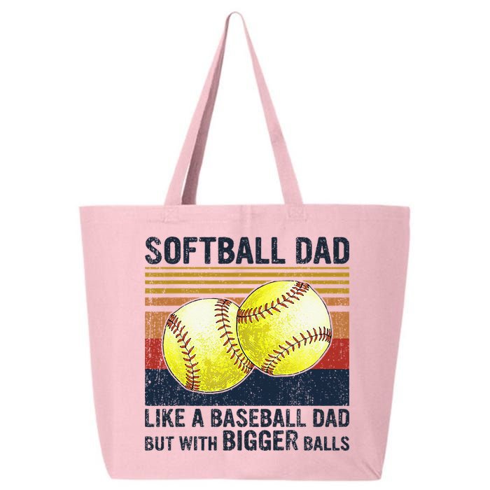 Softball Dad Just Like A Baseball Dad But With Bigger Balls 25L Jumbo Tote