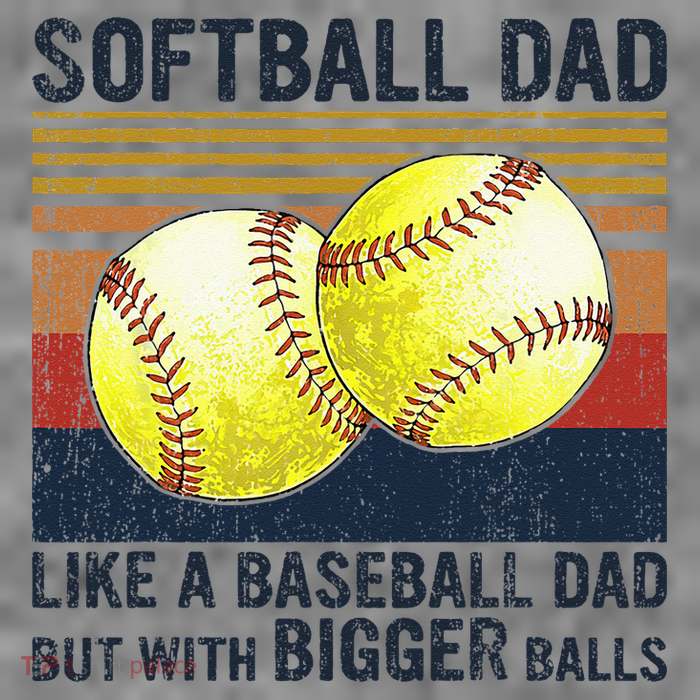 Softball Dad Just Like A Baseball Dad But With Bigger Balls Sustainable Beanie