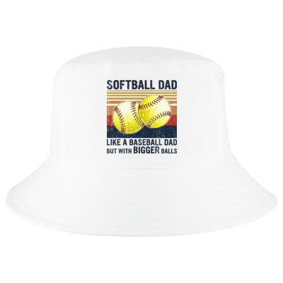 Softball Dad Just Like A Baseball Dad But With Bigger Balls Cool Comfort Performance Bucket Hat
