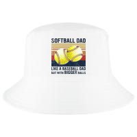 Softball Dad Just Like A Baseball Dad But With Bigger Balls Cool Comfort Performance Bucket Hat