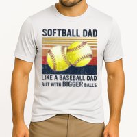 Softball Dad Just Like A Baseball Dad But With Bigger Balls Performance Shirt