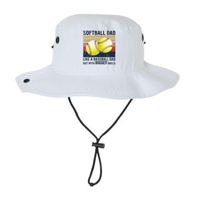 Softball Dad Just Like A Baseball Dad But With Bigger Balls Bucket Hat