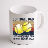 Softball Dad Just Like A Baseball Dad But With Bigger Balls Mug