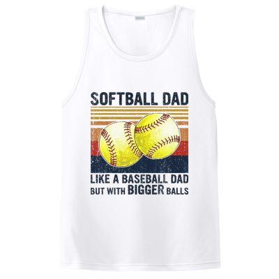 Softball Dad Just Like A Baseball Dad But With Bigger Balls PosiCharge Competitor Tank