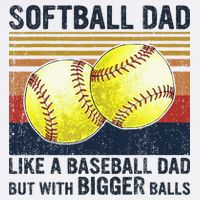 Softball Dad Just Like A Baseball Dad But With Bigger Balls Wool Snapback Cap