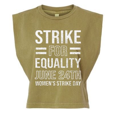 Strike Day June 24th Wear Red Equal Rights Feminist Garment-Dyed Women's Muscle Tee