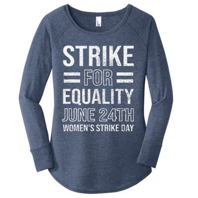 Strike Day June 24th Wear Red Equal Rights Feminist Women's Perfect Tri Tunic Long Sleeve Shirt