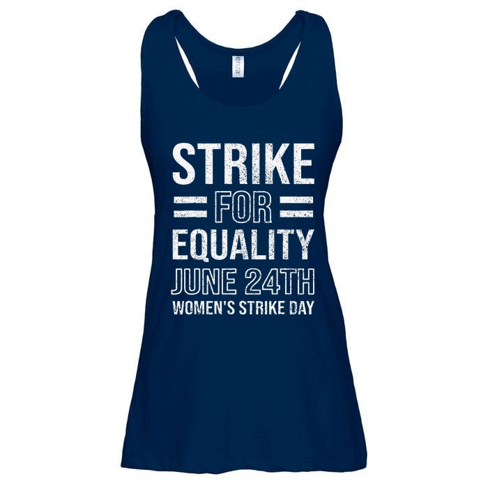 Strike Day June 24th Wear Red Equal Rights Feminist Ladies Essential Flowy Tank