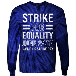 Strike Day June 24th Wear Red Equal Rights Feminist Tie-Dye Long Sleeve Shirt