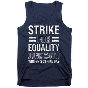 Strike Day June 24th Wear Red Equal Rights Feminist Tank Top