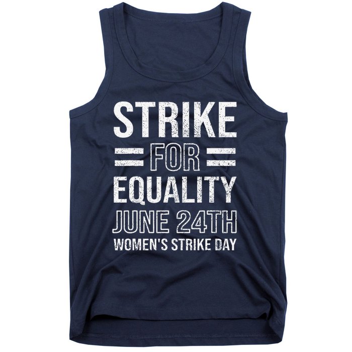 Strike Day June 24th Wear Red Equal Rights Feminist Tank Top