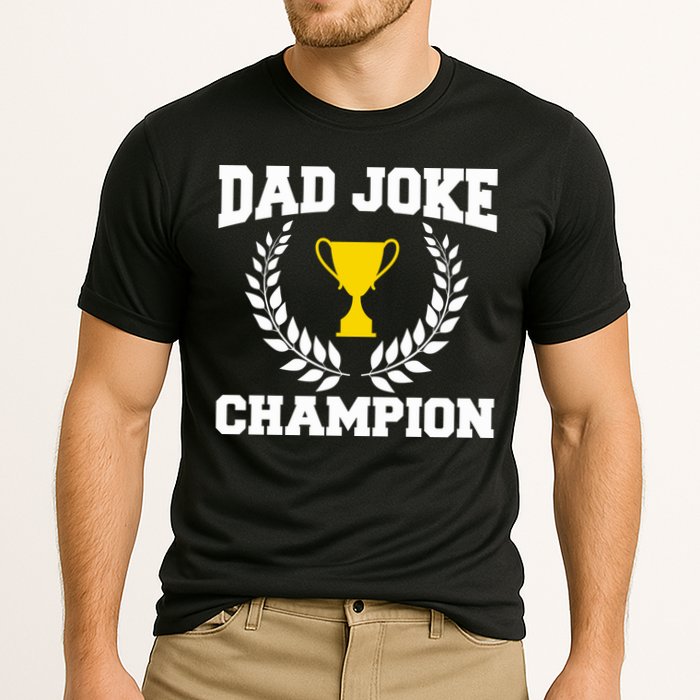 Sarcastic Dad Joke Champion Of Dad Jokes Dad Joke Champion Funny Gift Cooling Performance Crew T-Shirt