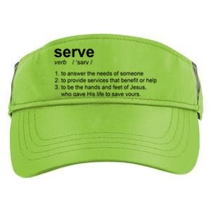 Serve Definition Jesus Christian Faith Adult Drive Performance Visor