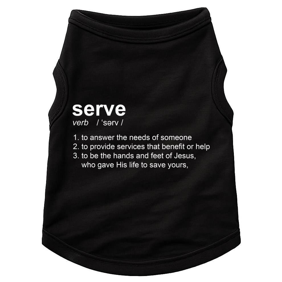 Serve Definition Jesus Christian Faith Doggie Tank