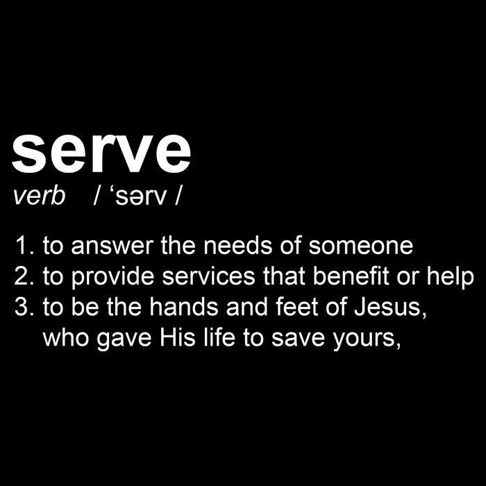 Serve Definition Jesus Christian Faith Apron