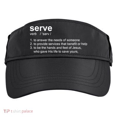 Serve Definition Jesus Christian Faith Adult Drive Performance Visor