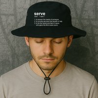 Serve Definition Jesus Christian Faith Bucket Hat