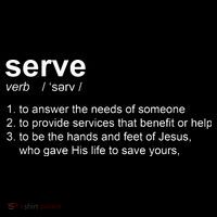 Serve Definition Jesus Christian Faith Youth Performance Sprint T-Shirt