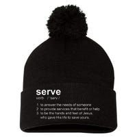 Serve Definition Jesus Christian Faith Pom Pom 12in Knit Beanie