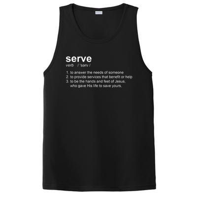 Serve Definition Jesus Christian Faith PosiCharge Competitor Tank