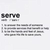 Serve Definition Jesus Christian Faith Garment-Dyed Sweatshirt