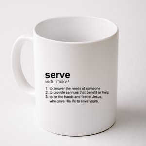 Serve Definition Jesus Christian Faith Coffee Mug