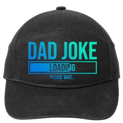 Superhero Dad Joke Loading Please Wait Papa Gift 7-Panel Snapback Hat