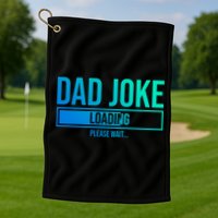 Superhero Dad Joke Loading Please Wait Papa Gift Golf Towel