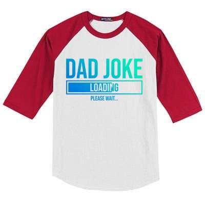 Superhero Dad Joke Loading Please Wait Papa Gift Kids Colorblock Raglan Jersey