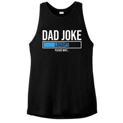 Superhero Dad Joke Loading Please Wait Papa Gift Ladies PosiCharge Tri-Blend Wicking Tank